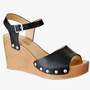 Cityclassified Studded Ankle Strap Wedge $30
